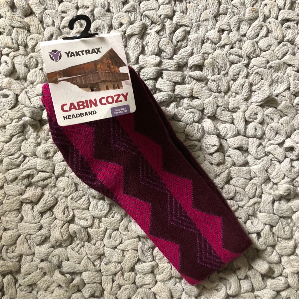 NWT Red Cabin Cozy Winter Headband by Yaktrax